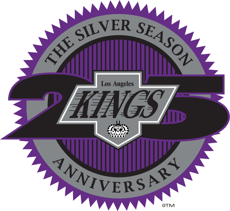 Los Angeles Kings 1992 Anniversary Logo iron on transfers for fabric